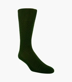 Stacy Adams Basket Weave Men\\'S Crew Dress Sock