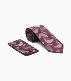 Stacy Adams Beau Tie And Hanky Set