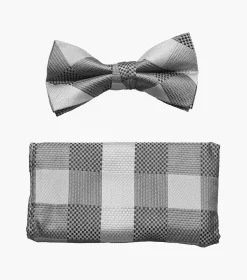 Stacy Adams Benjamin Bow Tie & Hanky Set