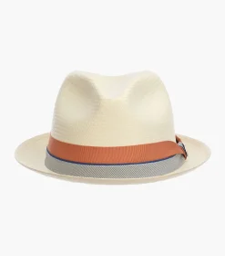 Stacy Adams Brunswick Fedora Toyo Pinch Front Hat