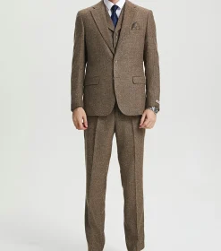 Stacy Adams Caine 3 Piece Vested Suit