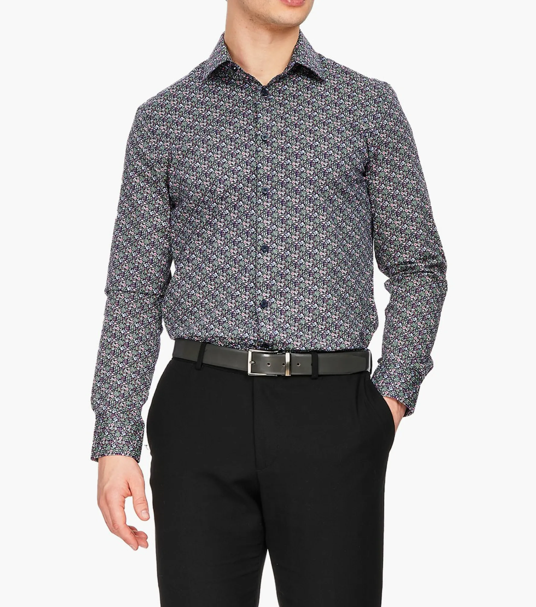 Stacy Adams Chesham Dress Shirt Spread Collar