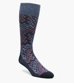 Stacy Adams Cool Lines Men\\'S Crew Dress Sock