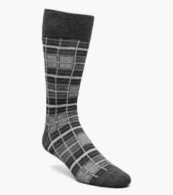 Stacy Adams Cool Plaid Men\\'S Crew Dress Socks