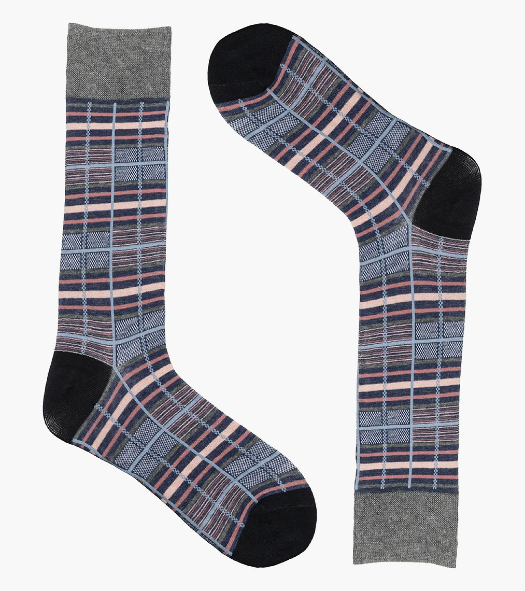 Stacy Adams Cool Plaid Men\\'S Crew Dress Socks
