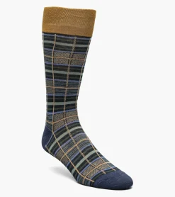 Stacy Adams Cool Plaid Men\\'S Crew Dress Socks