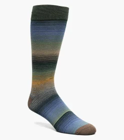 Stacy Adams Cool Stripe Men\\'S Crew Dress Sock