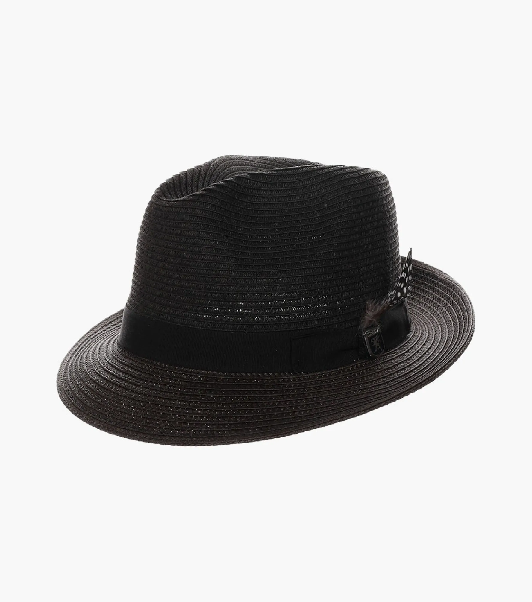 Stacy Adams Corby Fedora Paper Braid Pinch Front Hat