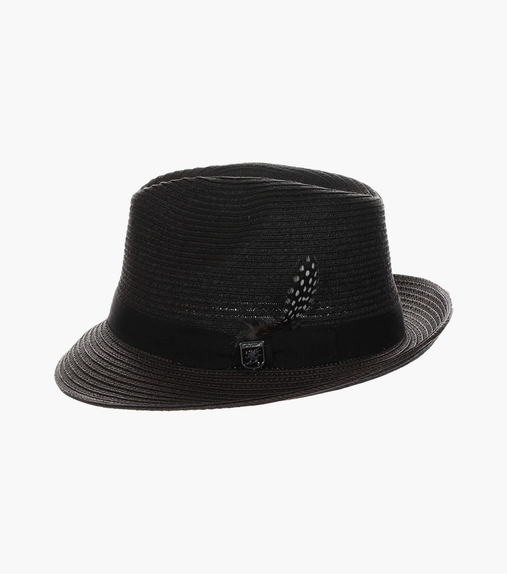 Stacy Adams Corby Fedora Paper Braid Pinch Front Hat