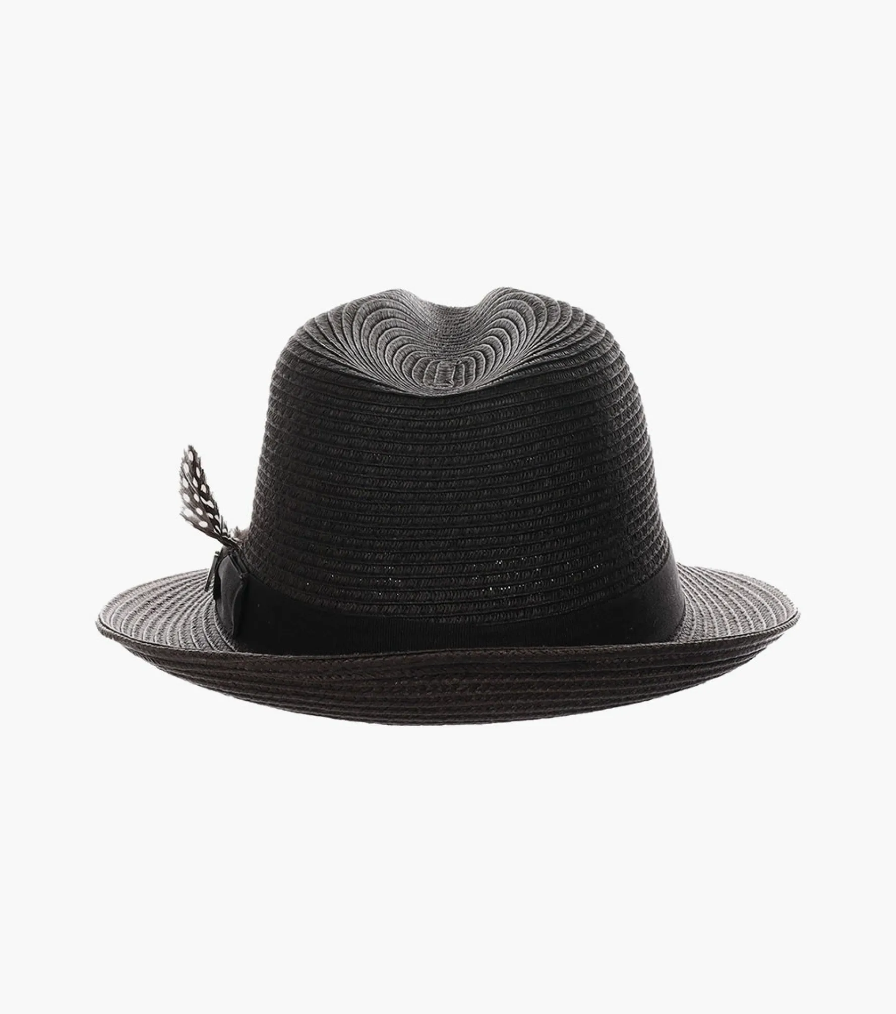 Stacy Adams Corby Fedora Paper Braid Pinch Front Hat