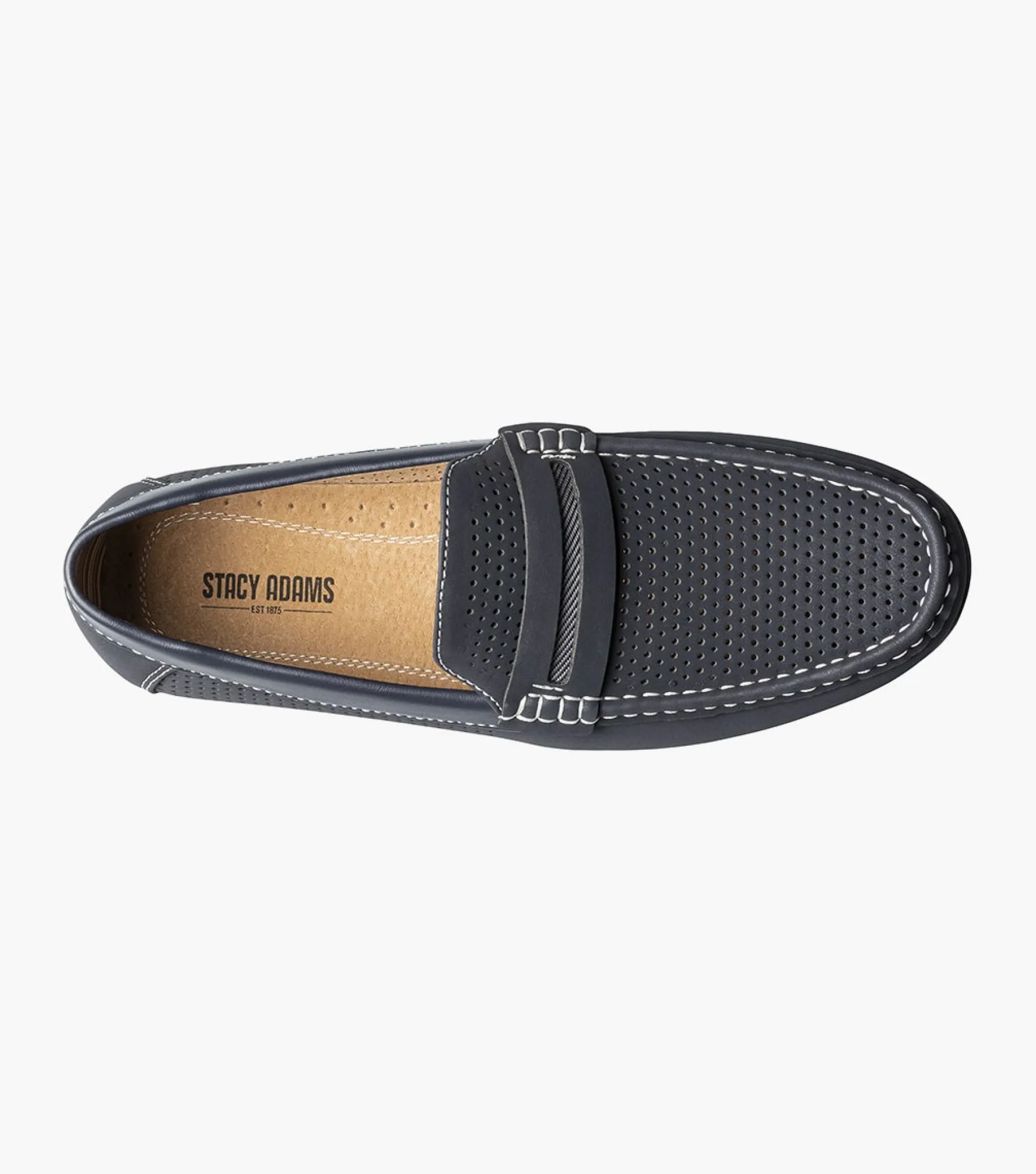 Stacy Adams Corby Moc Toe Saddle Slip On
