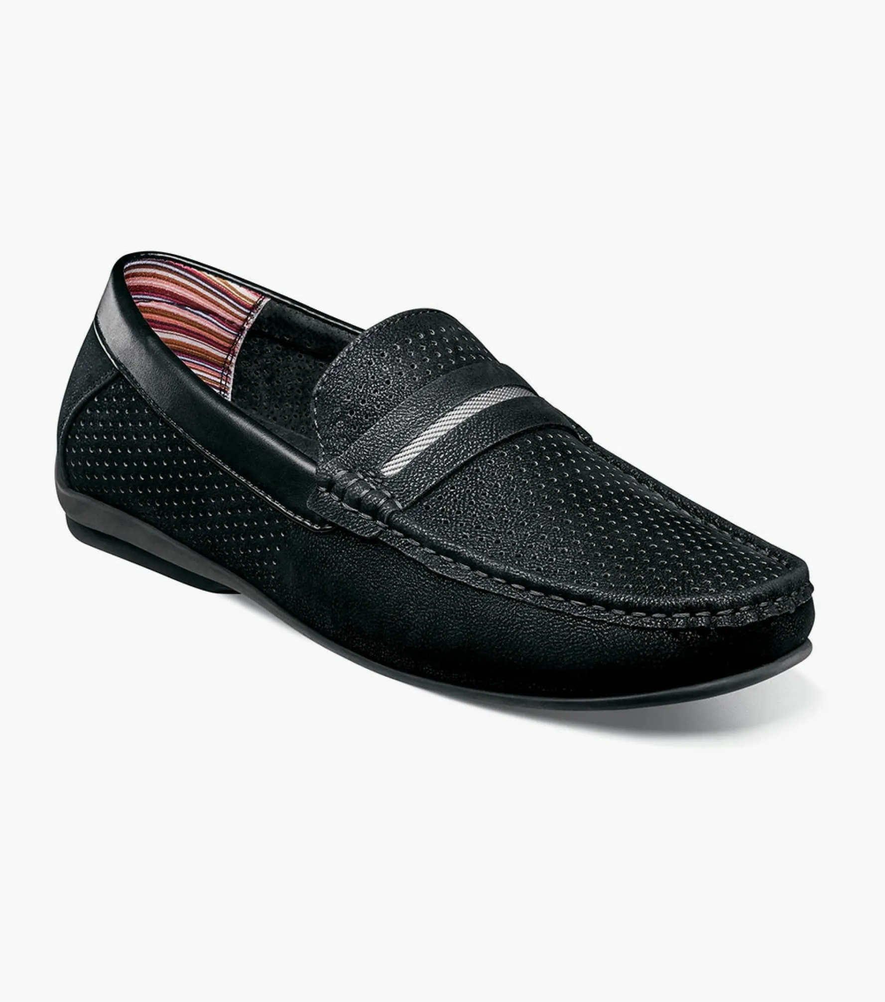 Stacy Adams Corby Moc Toe Saddle Slip On