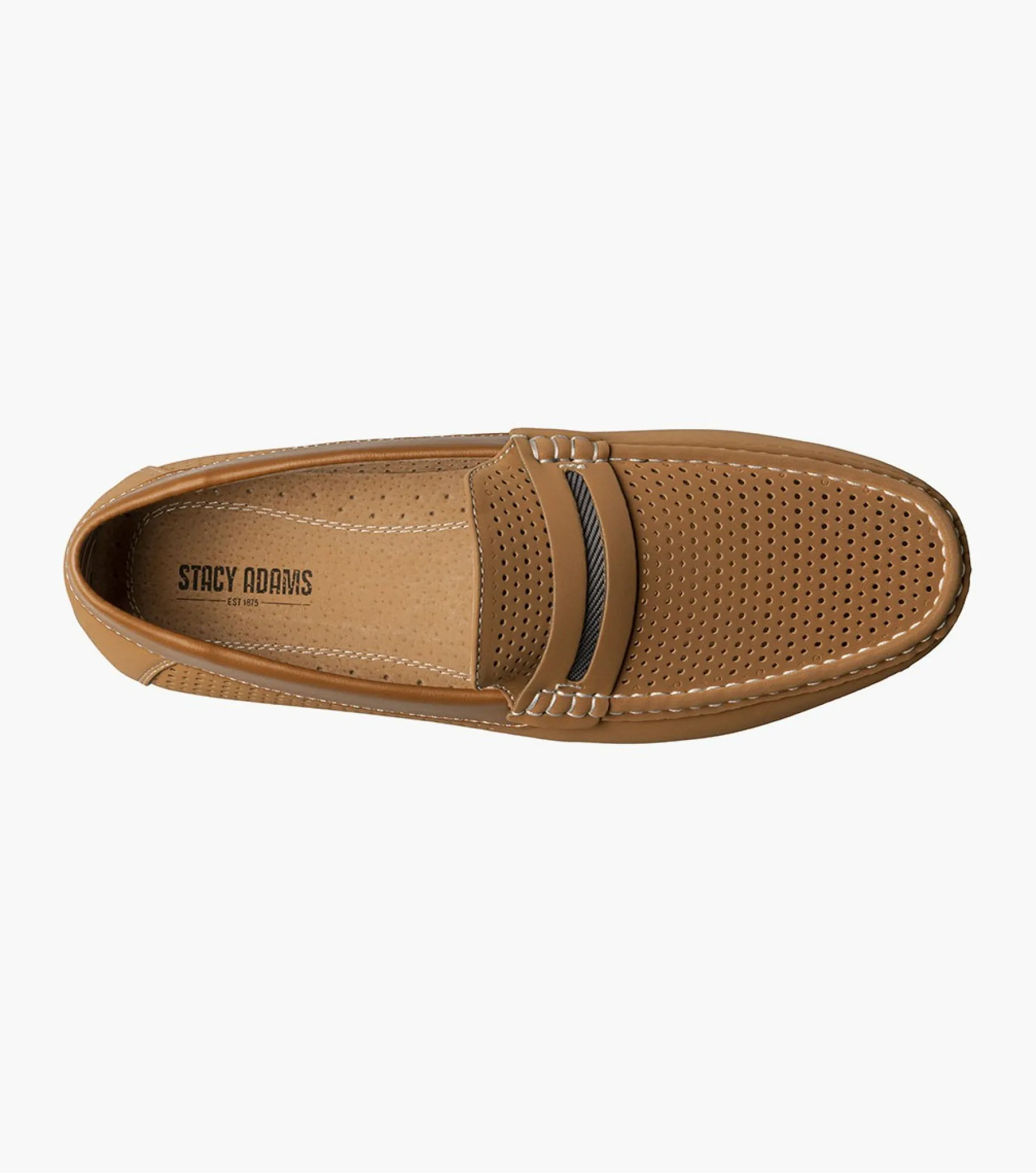 Stacy Adams Corby Moc Toe Saddle Slip On