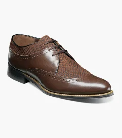Stacy Adams Dayton Python Print Wingtip Oxford