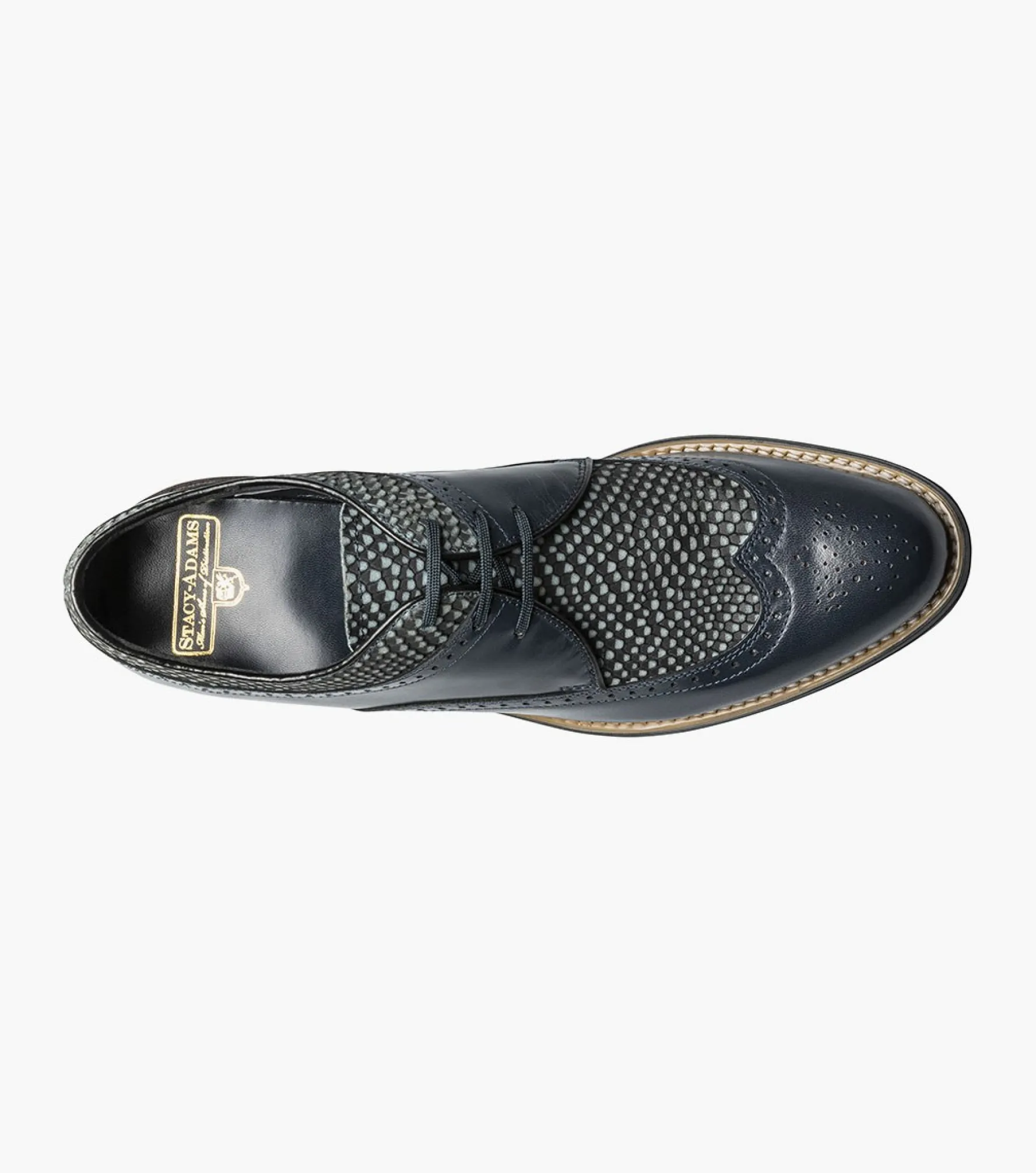 Stacy Adams Dayton Python Print Wingtip Oxford