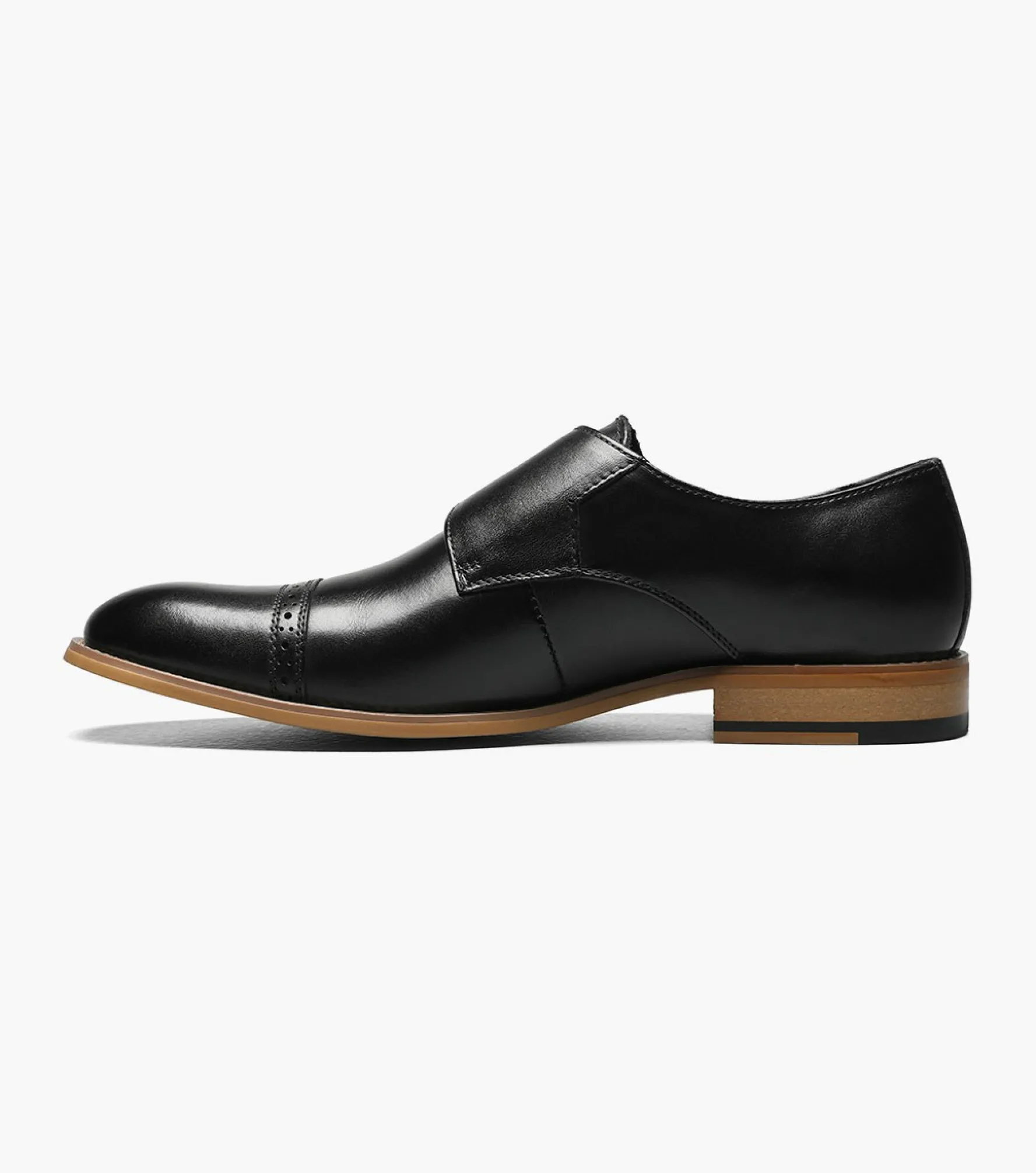 Stacy Adams Desmond Cap Toe Monk Strap