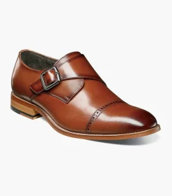 Stacy Adams Desmond Cap Toe Monk Strap