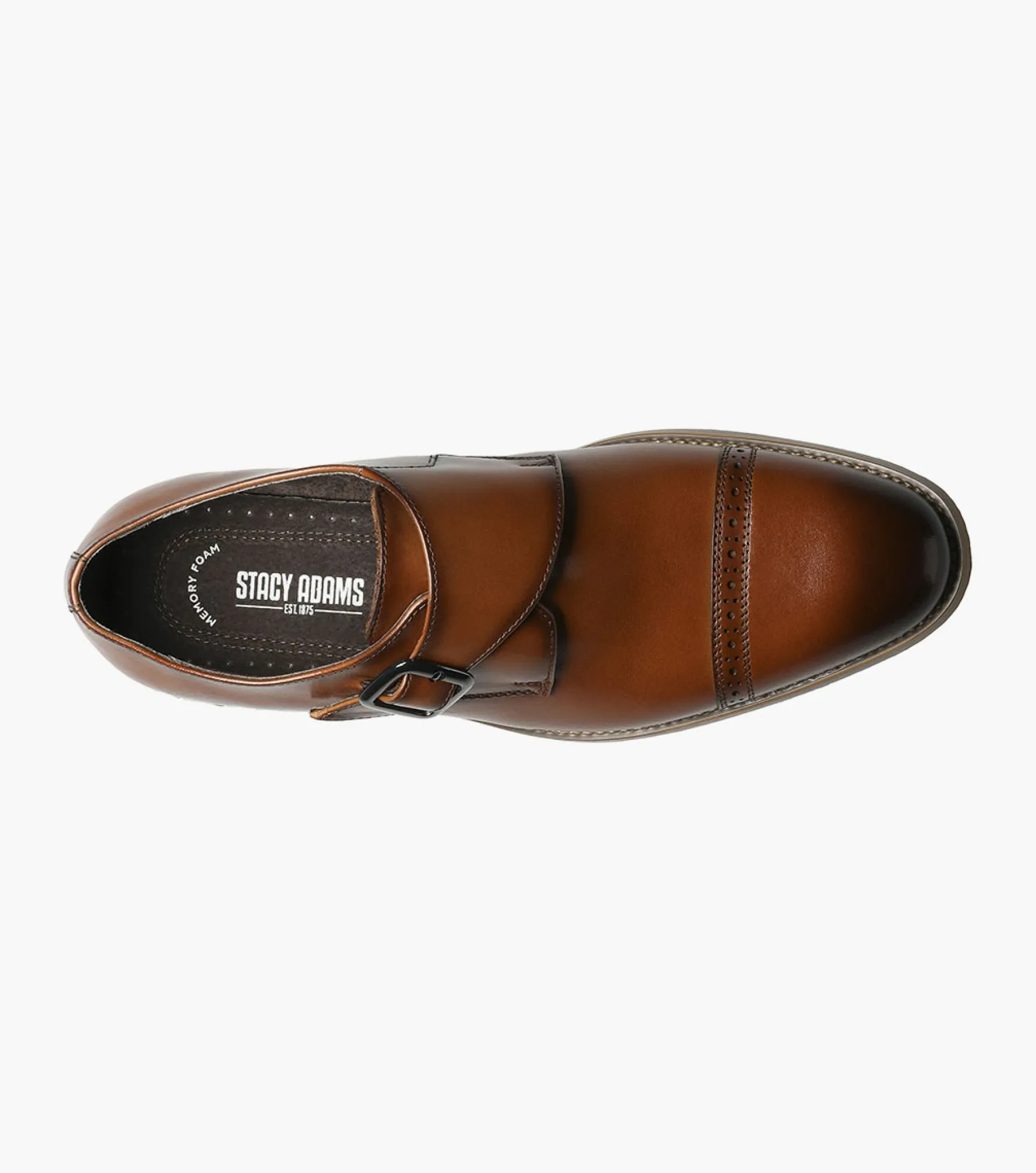 Stacy Adams Desmond Cap Toe Monk Strap