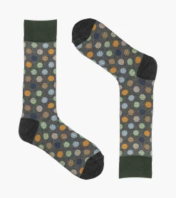 Stacy Adams Dots Men\\'S Crew Dress Sock