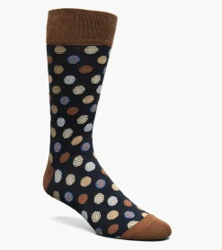 Stacy Adams Dots Men\\'S Crew Dress Sock