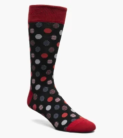 Stacy Adams Dots Men\\'S Crew Dress Sock