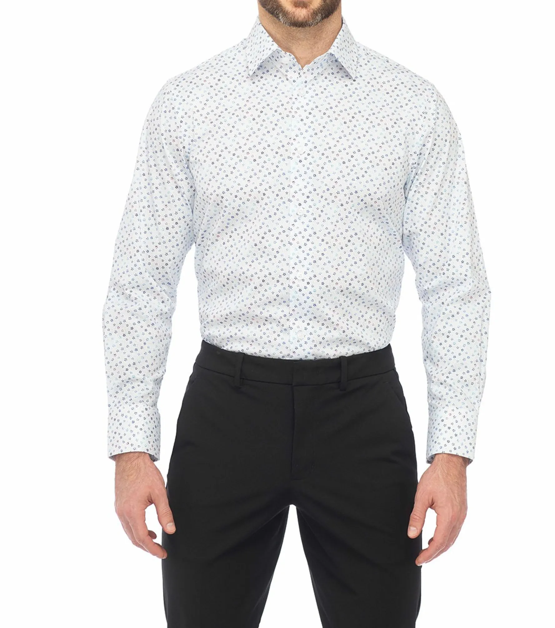 Stacy Adams Doyle Dress Shirt Spread Collar