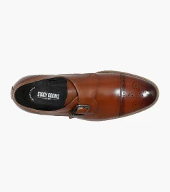 Stacy Adams Duncan Cap Toe Monk Strap