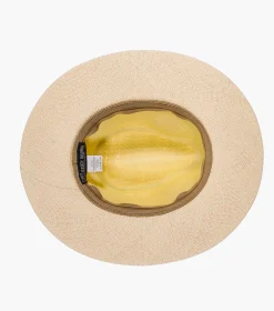 Stacy Adams Ervan Fedora Toyo Pinch Front Hat