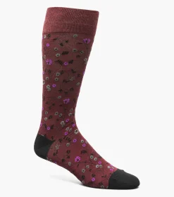 Stacy Adams Fine Floral Men\\'S Crew Dress Sock