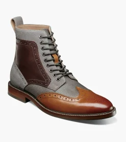 Stacy Adams Finnegan Wingtip Lace Up Boot
