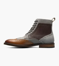 Stacy Adams Finnegan Wingtip Lace Up Boot