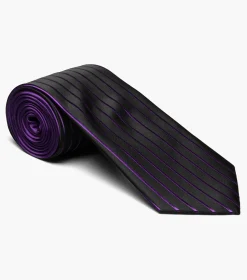 Stacy Adams Formal Purple Tie & Hanky Set