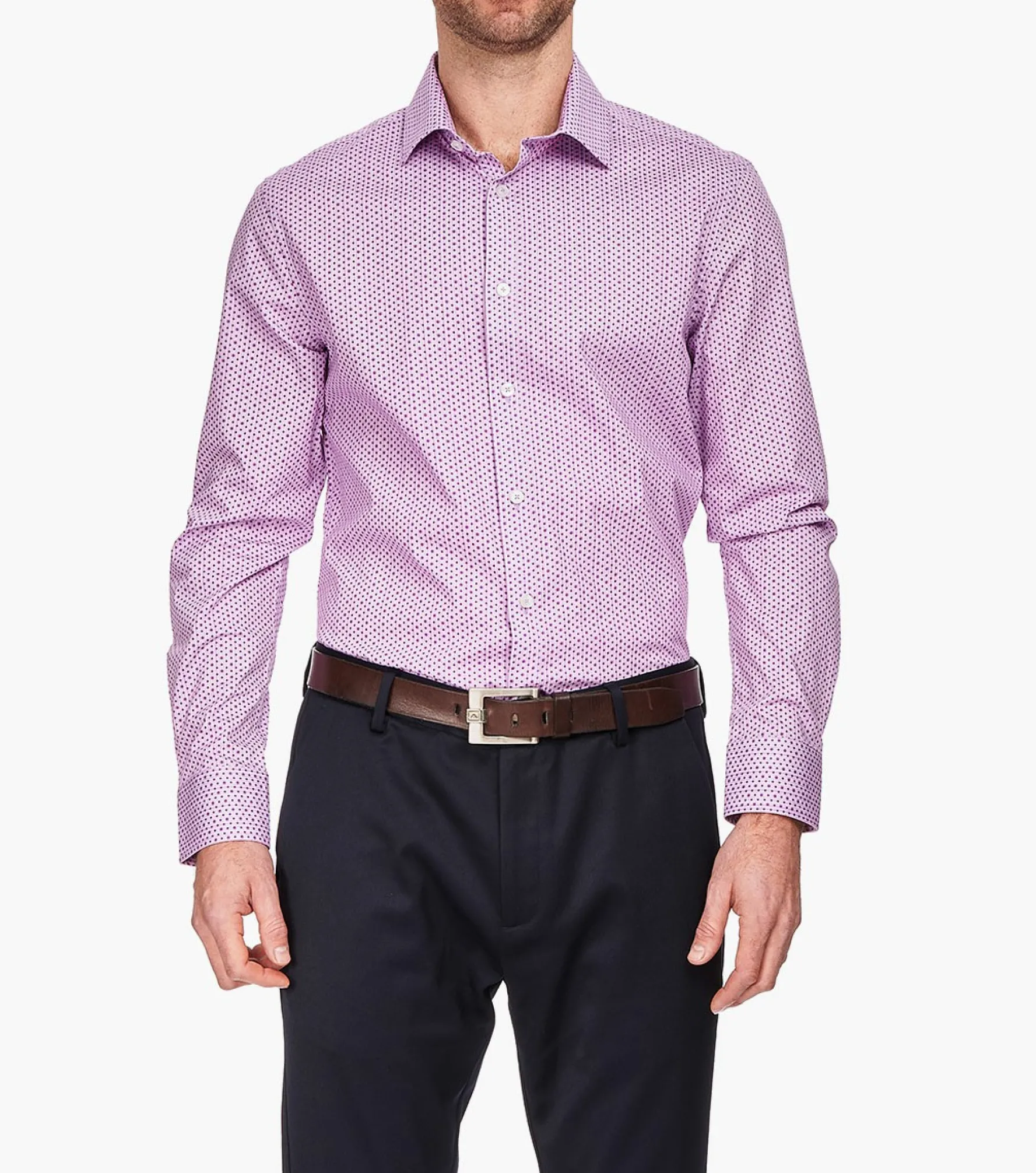 Stacy Adams Grantham Dress Shirt Spread Collar