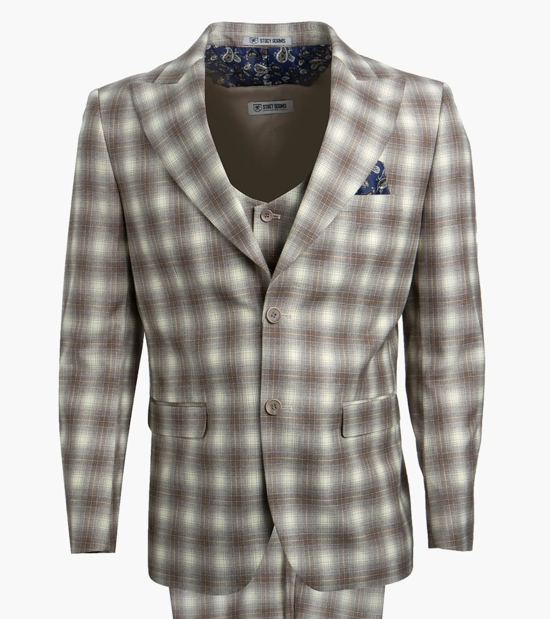 Stacy Adams Jordan 3 Piece Vested Suit