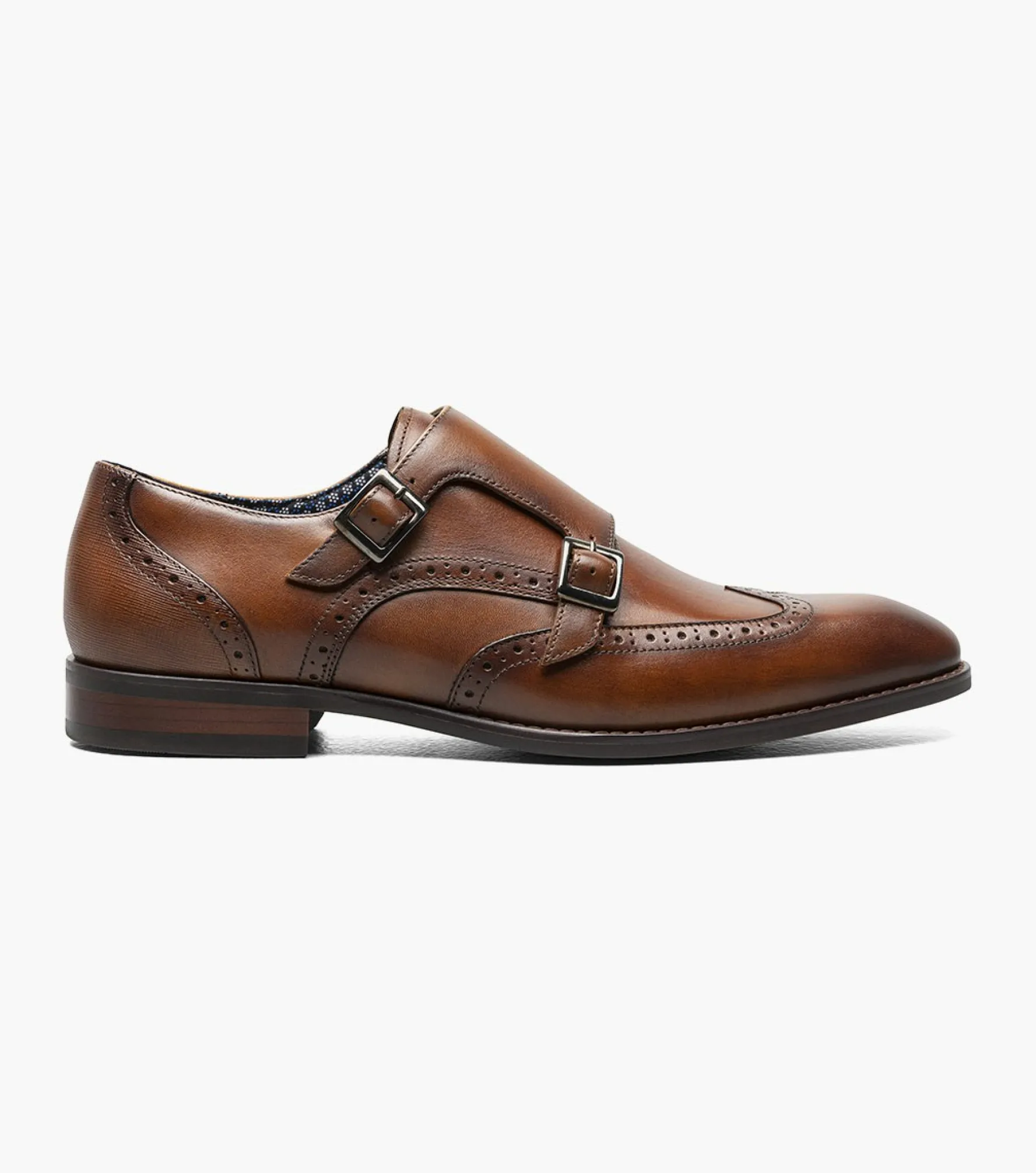 Stacy Adams Karson Wingtip Double Monk Strap
