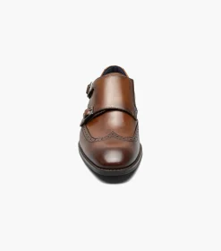 Stacy Adams Karson Wingtip Double Monk Strap