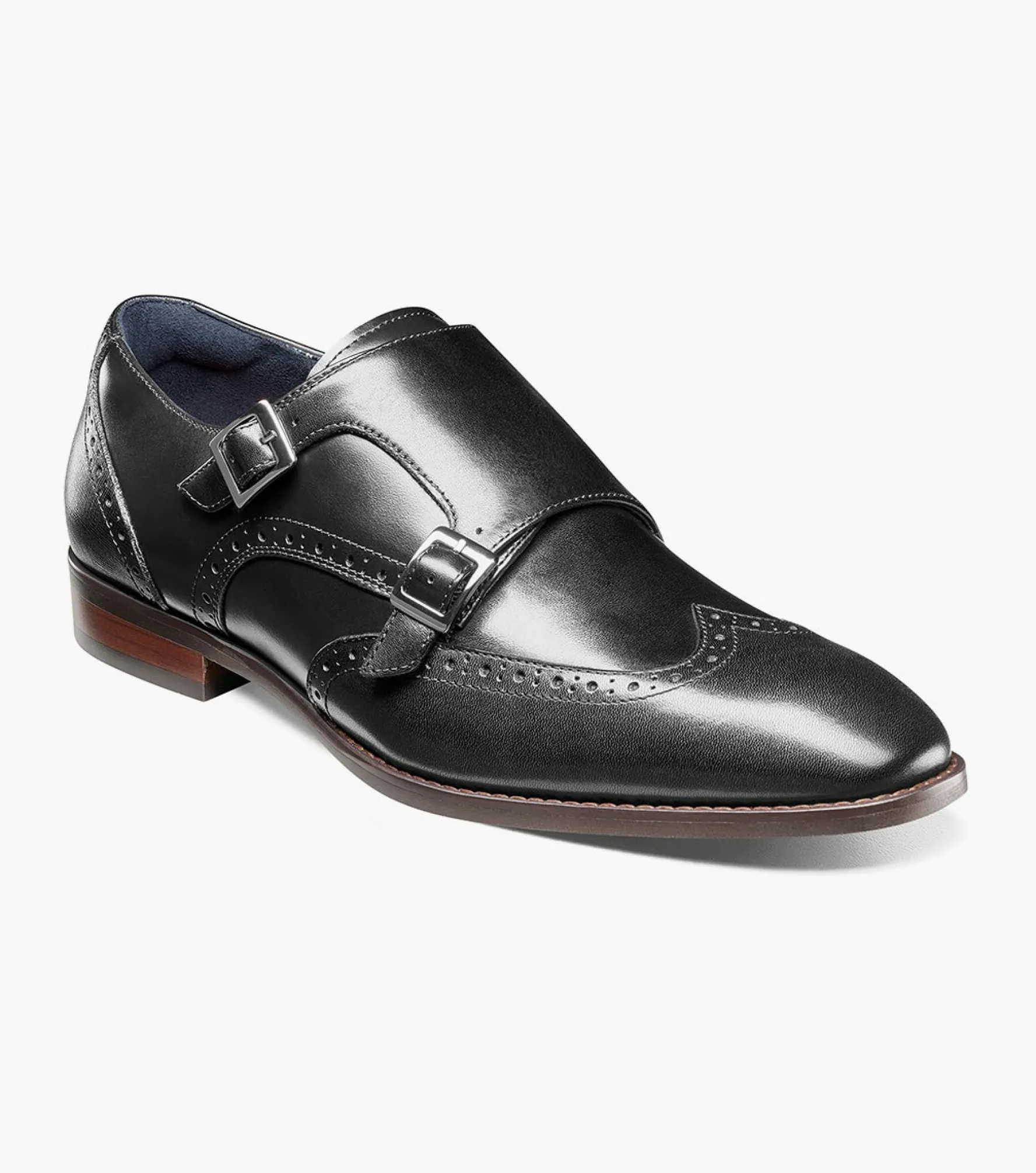 Stacy Adams Karson Wingtip Double Monk Strap