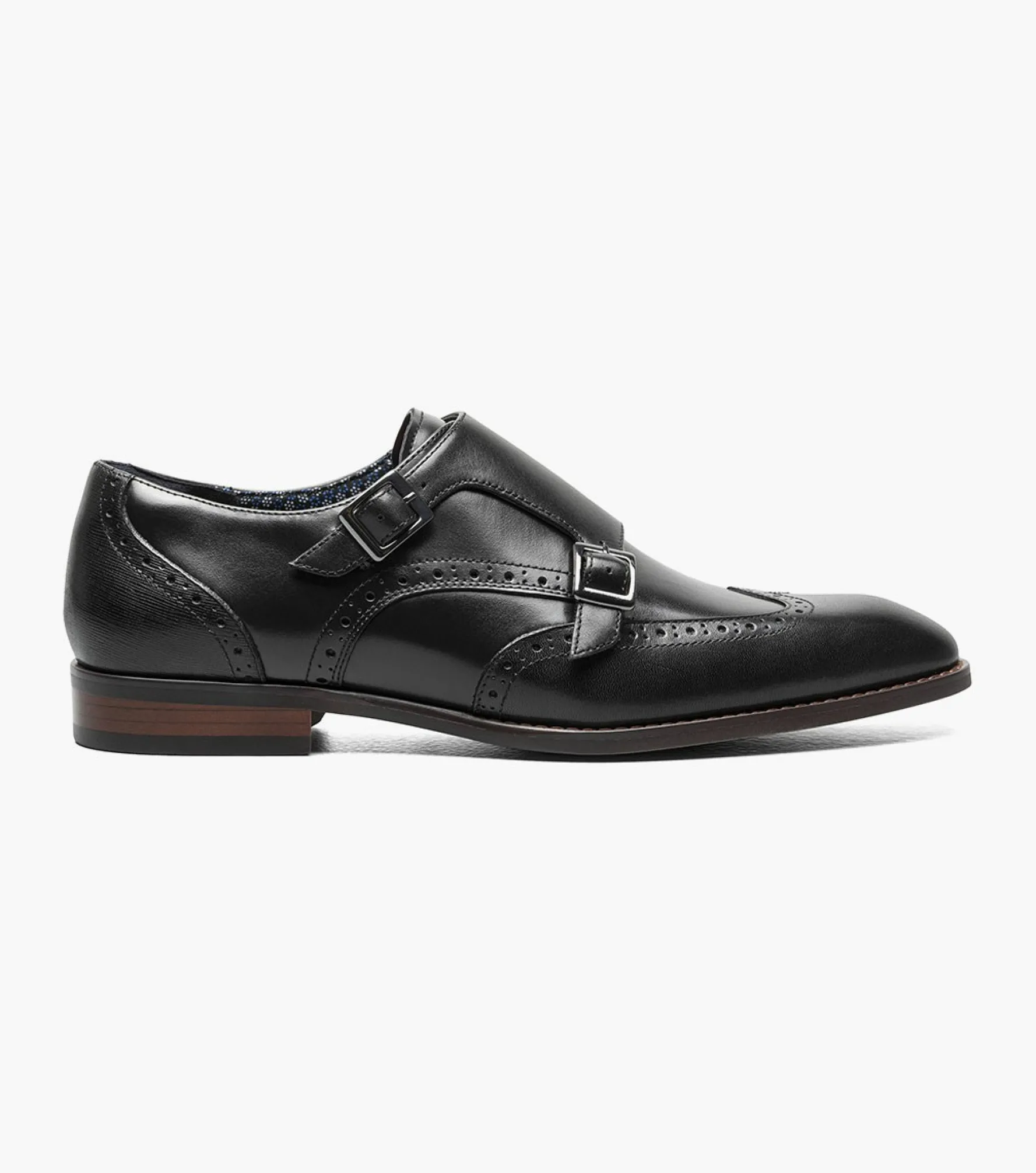 Stacy Adams Karson Wingtip Double Monk Strap