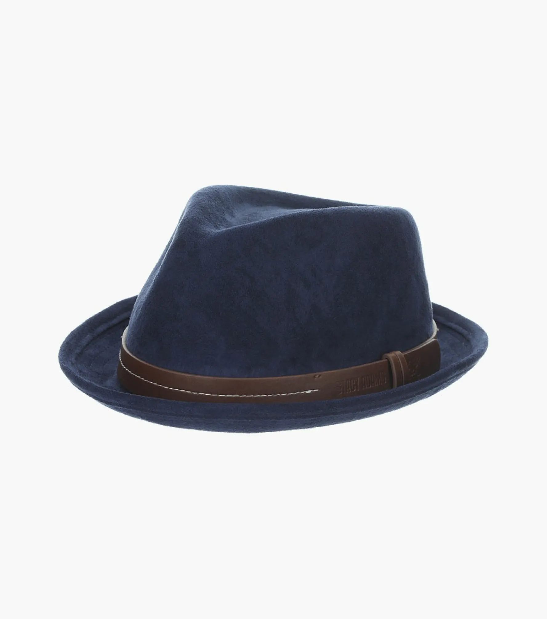 Stacy Adams Klimt Fedora Suede Pinch Front Hat