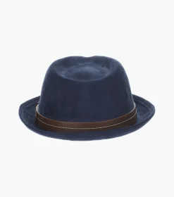 Stacy Adams Klimt Fedora Suede Pinch Front Hat