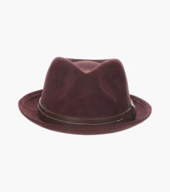 Stacy Adams Klimt Fedora Suede Pinch Front Hat