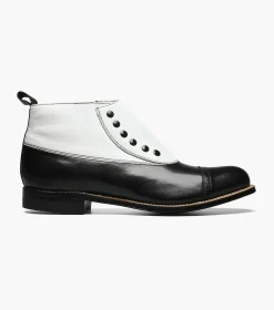 Stacy Adams Madison Spectator Spat Cap Toe Boot