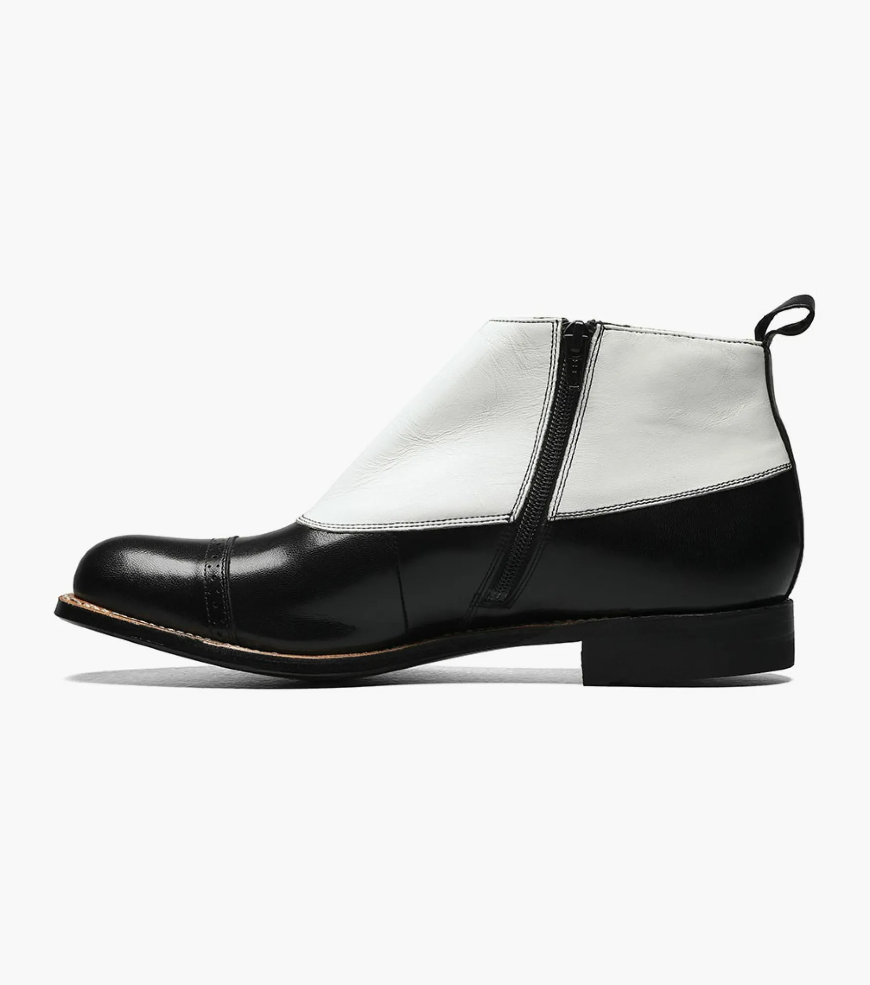 Stacy Adams Madison Spectator Spat Cap Toe Boot