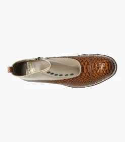 Stacy Adams Madison Spectator Spat Cap Toe Demi Boot