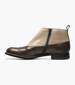 Stacy Adams Madison Spectator Spat Cap Toe Boot
