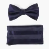 Stacy Adams Mason Bow Tie & Pocket Square Set