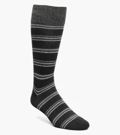 Stacy Adams Mini Stripe Men\\'S Crew Dress Socks