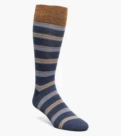 Stacy Adams Mini Stripe Men\\'S Crew Dress Socks