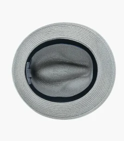 Stacy Adams Montrell Fedora Paper Braid Pinch Front Hat