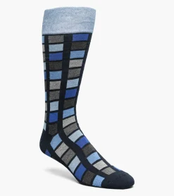 Stacy Adams Multi-Color Block Men\\'S Crew Dress Socks